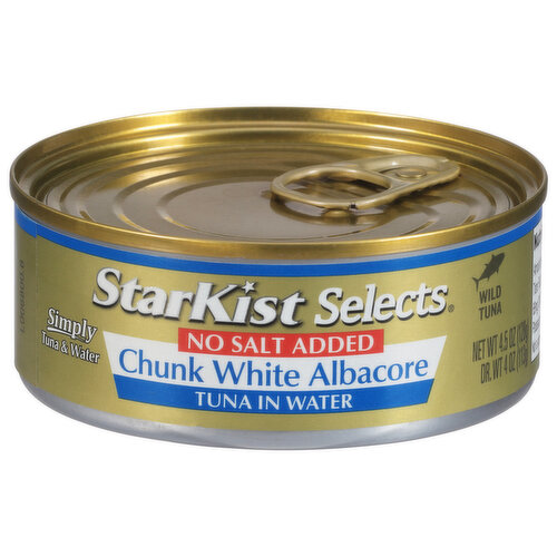 StarKist Selects Tuna in Water, Chunk White, Albacore