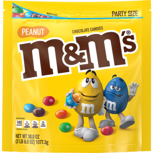 M&M's Mars Peanut Chocolate Bite Sharing Party Bag Pouch M&Ms MMs