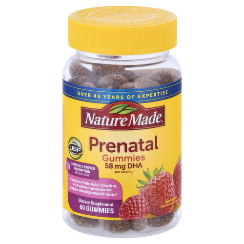 Nature Made Prenatal, Gummies, Mixed Berry