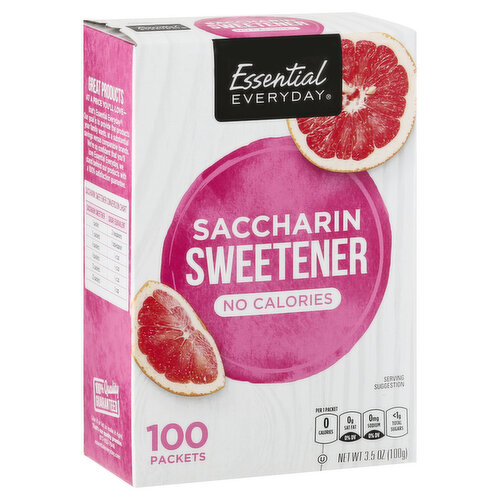 Essential Everyday Sweetener, Saccharin, Packets