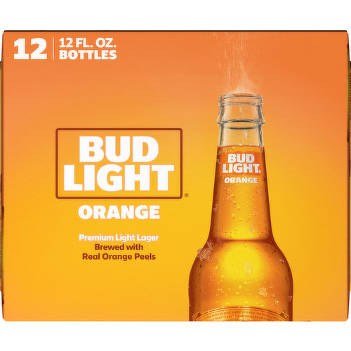 Bud Light Orange Frosted 16oz Pub Glass - The Beer Gear Store