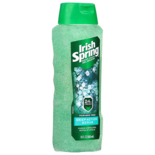 Irish Spring Body Wash, Deep Action Scrub