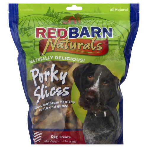 Red Barn Naturals Dog Treats, Porky Slices