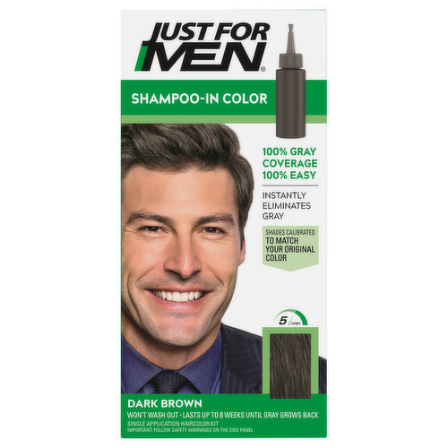 Just For Men Shampoo-in Color, Dark Brown H-45