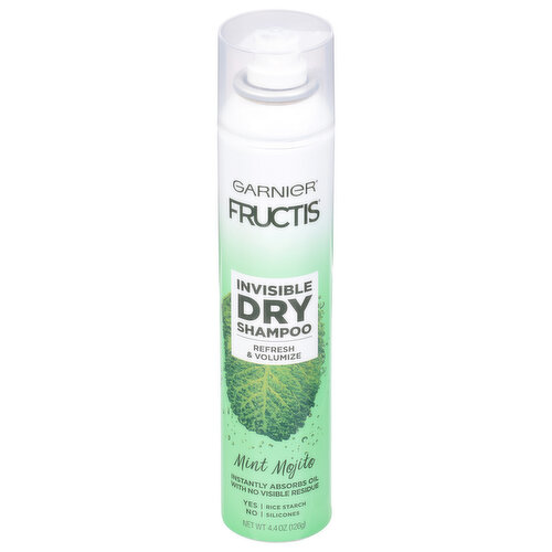 Fructis Dry Shampoo, Invisible, Mint Mojito