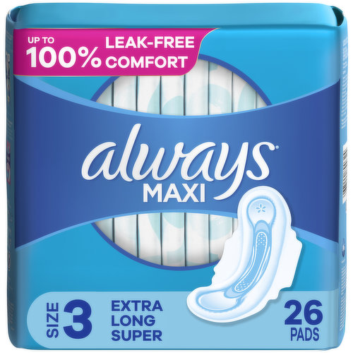 Always Ultra Sanitary Towels Secure Night Wings Size 4 Pads x8