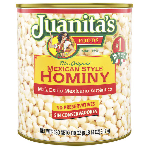 Juanita's Foods Hominy, The Original, Mexican Style