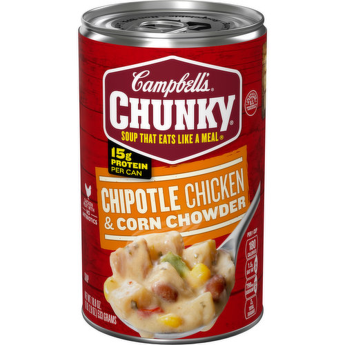 Campbell's® Chunky® Chunky® Soup, Chipotle Chicken Corn Chowder Soup