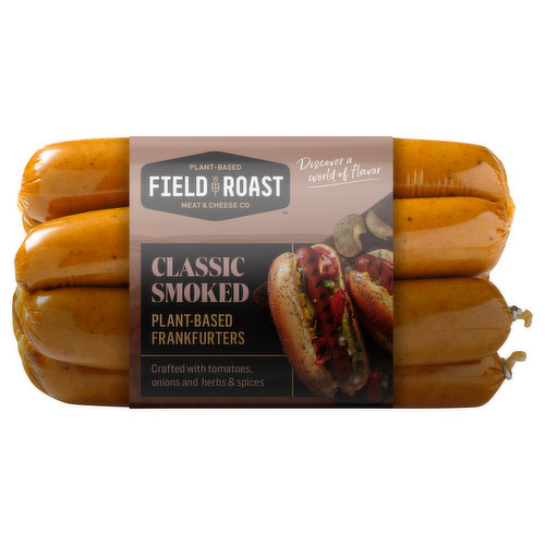 Field Roast Frankfurters, Plant-Based, Classic Smoked
