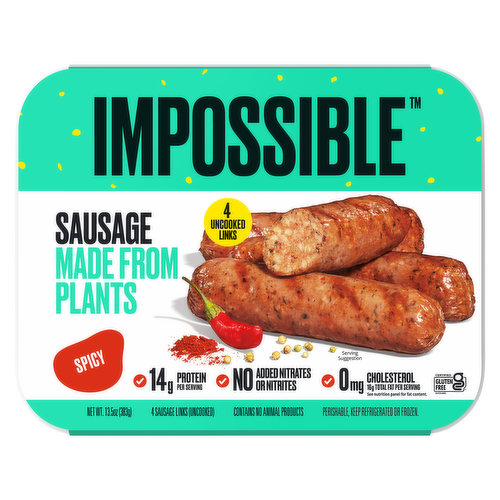 Impossible Sausage Links, Spicy, Uncooked