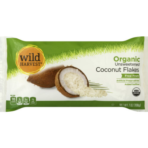 Free from: artificial preservatives; added sulfites. USDA organic. Per 2 tbsp: 110 calories; 9 g sat fat (45% DV); 5 mg sodium (0% DV); less than 1 g total sugars. Live Free with Wild Harvest: Wild Harvest is a complete selection of products that are free from more than 100 artificial preservatives, flavors, colors, sweeteners and additional undesirable ingredients. Our products are pure and simple because they're flavored and colored by nature and created to support your family's healthy and active lifestyle. People of all ages love the taste of Wild Harvest foods. To learn more about Wild Harvest products, including our full line of organic products, and for recipes, please visit www.mywildharvest.com. Ecocert: Certified organic by Ecocert ICO. Gluten free. 100% quality guaranteed. Like it or let us make it right. That's our quality promise. mywildharvest.com. Product of the Philippines.