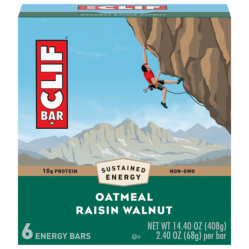Clif Bar Energy Bars, Oatmeal Raisin Walnut