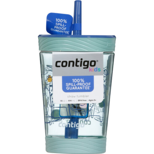 Contigo Kids Straw Tumbler, Spill Proof, 14 Ounce