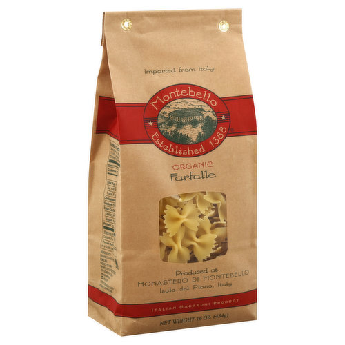 Montebello Farfalle, Organic