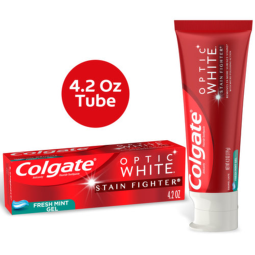 Colgate Optic White Stain Fighter Stain Removal Toothpaste