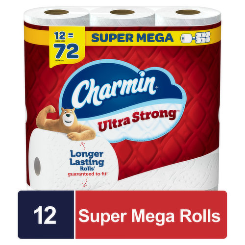 Charmin Ultra Strong Charmin Ultra Strong Bath Tissue 12 Super Mega Rolls - 12RL