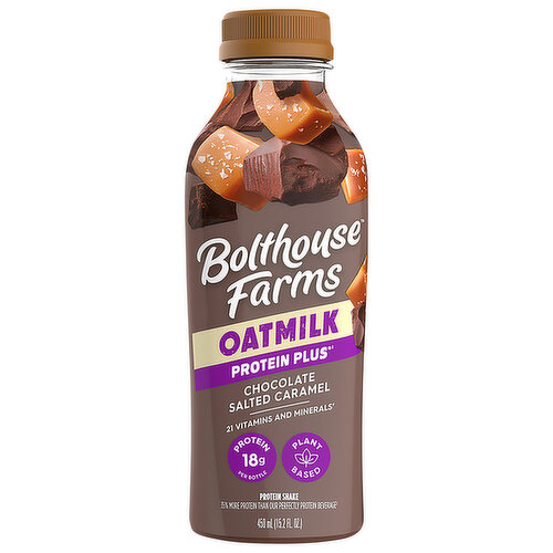 Bolthouse Farms Protein Plus Protein Shake, Oatmilk, Chocolate Salted Caramel