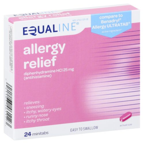 Equaline Allergy Relief, 25 mg, Minitabs