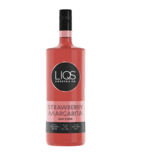 LIQS Strawberry Margarita Ready to Drink Cocktail