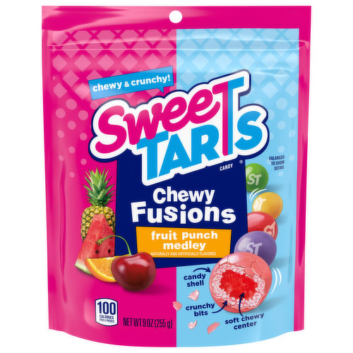 Sweetarts Candy, Fruit Punch Medley, Chewy Fusions