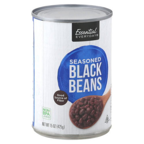 Essential Everyday Black Beans, Seasoned