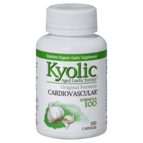 Kyolic Cardiovascular Formula 100, Original Formula, Capsules