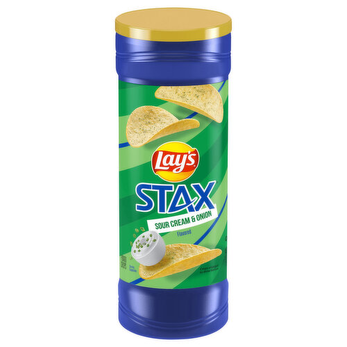 Lay's Stax Potato Crisps, Sour Cream & Onion Flavored