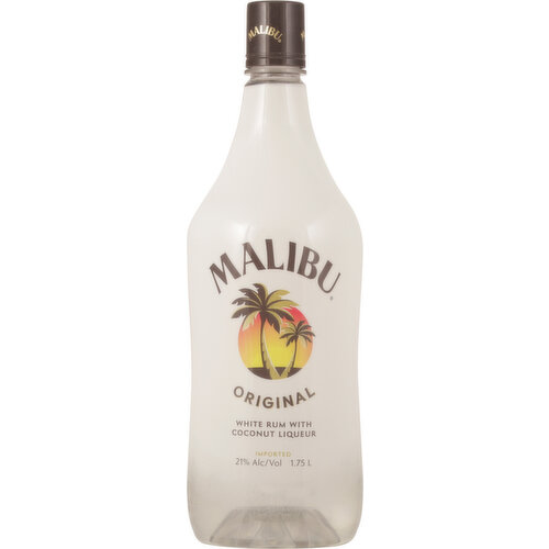 Malibu White Rum, with Coconut Liqueur, Original
