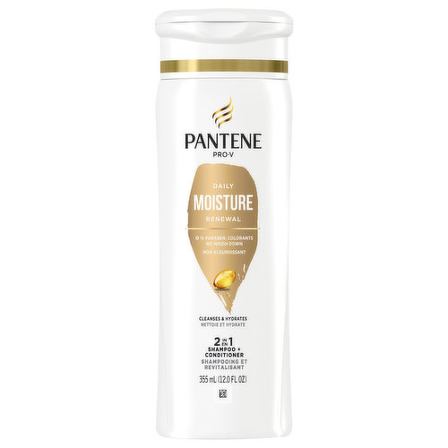 Pantene Pro V Pro-V Shampoo  + Conditioner, Daily Moisture, Renewal, 2 in 1