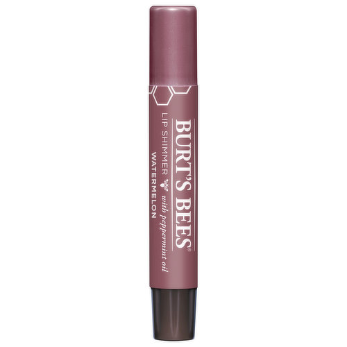 Burt's Bees Lip Shimmer with Peppermint Oil, Watermelon