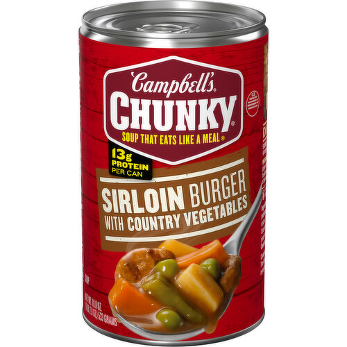 Campbell's® Chunky® Sirloin Burger With Country Vegetable Beef Soup