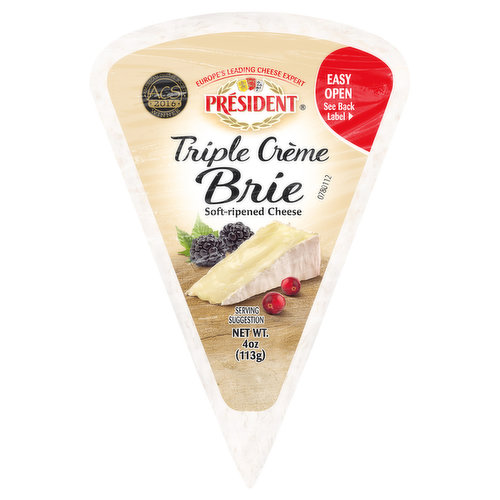 President Cheese, Soft-Ripened, Brie, Triple Creme