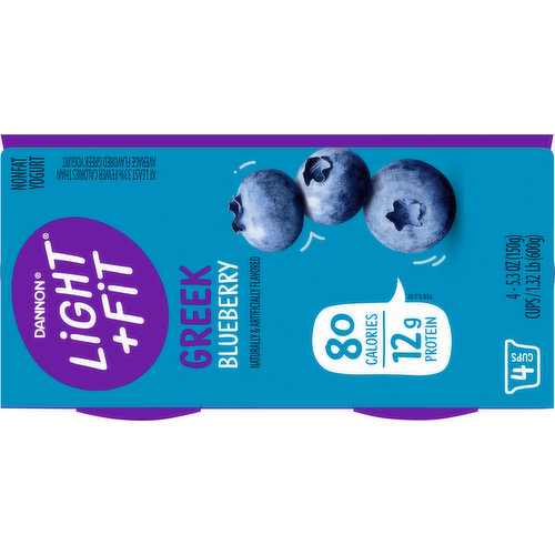 Danone Yogurt, Lowfat, Blueberry 5.3 Oz