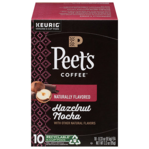 Peet's Coffee Coffee, Hazelnut Mocha, K-Cup Pods