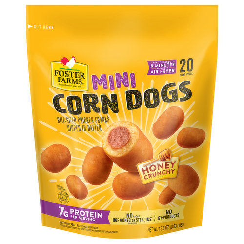 Foster Farms Corn Dogs, Honey Crunchy, Mini