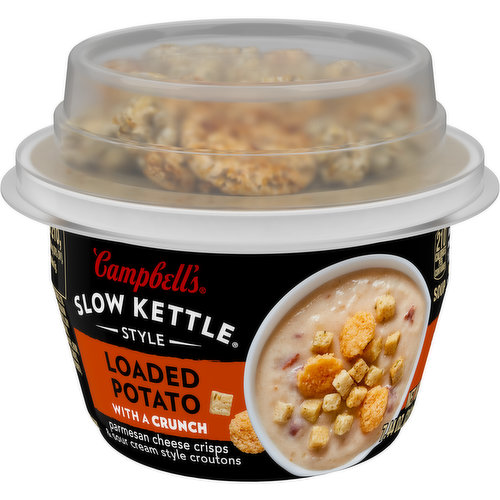 Campbell's® Slow Kettle® Loaded Potato Soup with Parmesan Cheese Crisps and Sour Cream Style Croutons