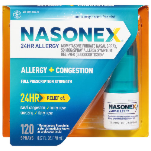 Nasonex Allergy + Congestion, Full Prescription Strength