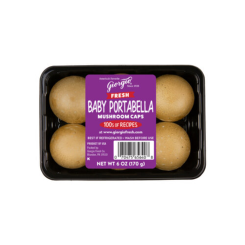 Giorgio Baby Portabella Mushroom Caps