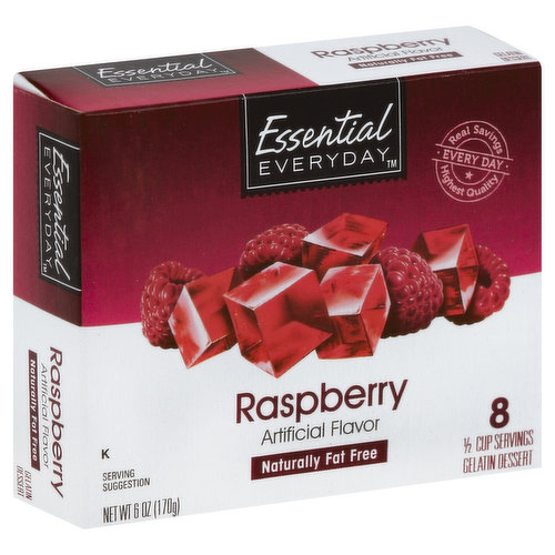 Essential Everyday Gelatin Dessert, Raspberry