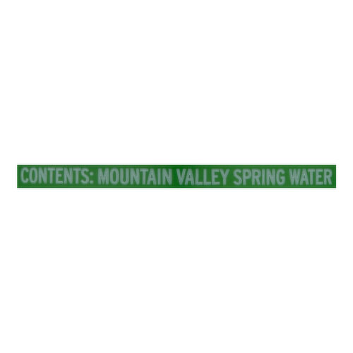 The Mountain Valley Spring Water