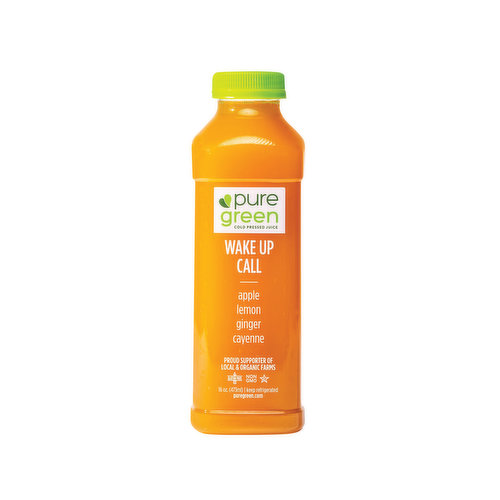 Pure Green 100% Juice, Cold Pressed, Wake Me Up Call