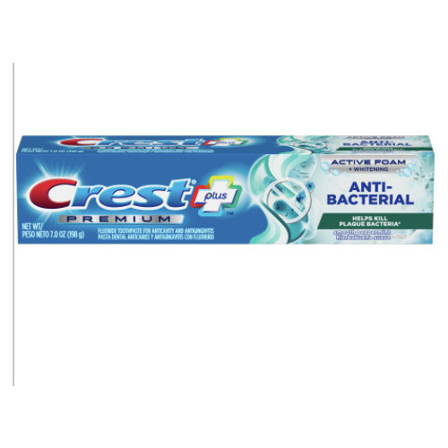 Crest  Anti-Bacterial Toothpaste Smooth Peppermint 