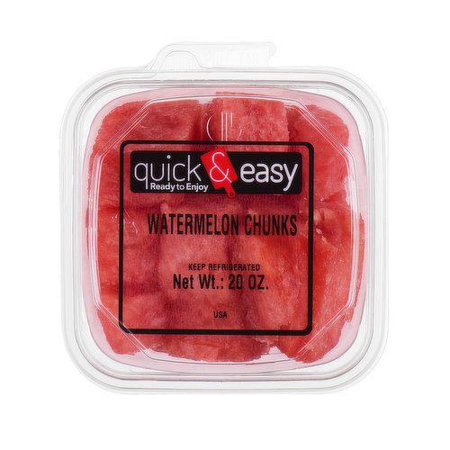 Quick and Easy Watermelon Chunks