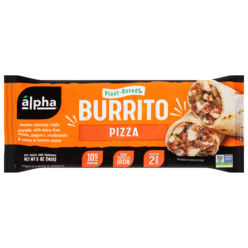 Alpha Burrito, Pizza, Plant-Based