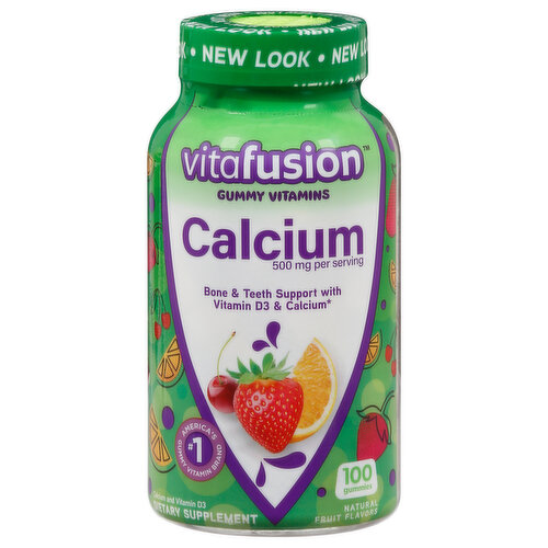 Vitafusion Gummy Vitamins, Calcium, Fruit Flavors