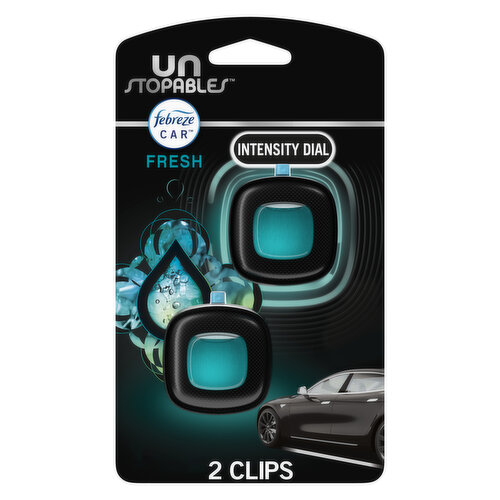 Febreze Unstopables/Unstoppables Unstopables Car Odor-Fighting Vent Clip Fresh Scent