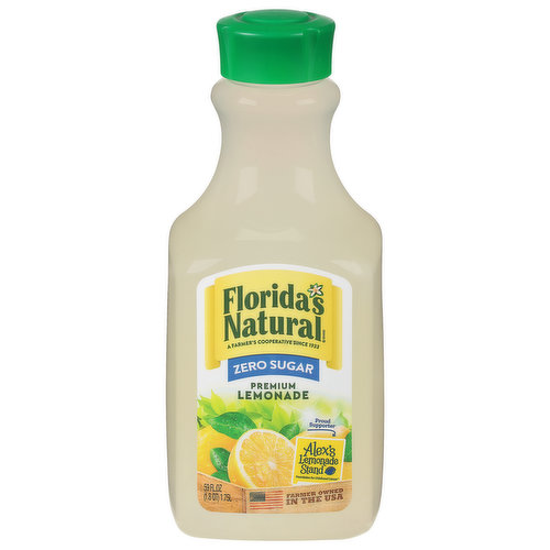 Florida's Natural Lemonade, Zero Sugar, Premium