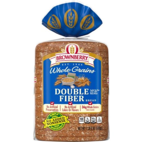 Brownberry Whole Grain Double Fiber Bread