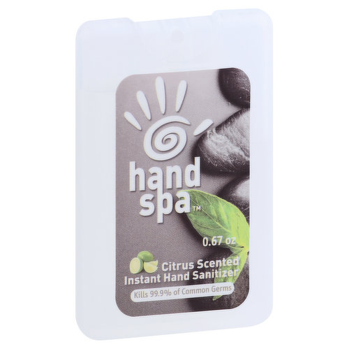 Hand Spa Hand Sanitizer, Instant, Citrus Scented