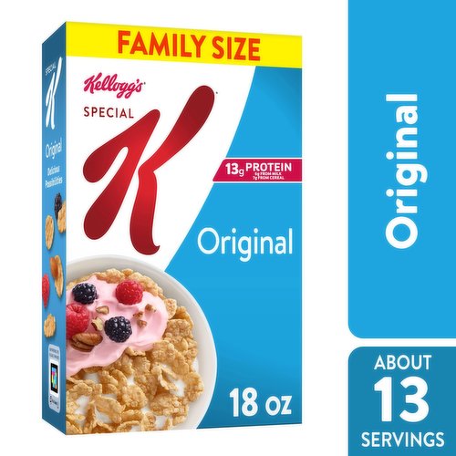 Kellogg's Special K Original Cold Breakfast Cereal, Family Size